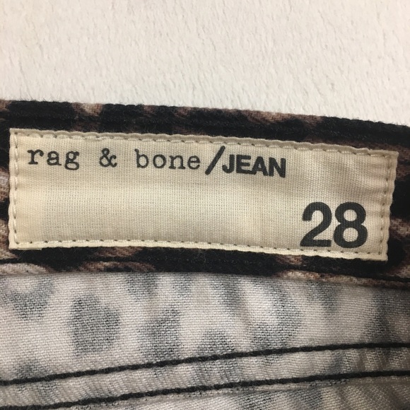 NWOT Rag & Bone Snow Leopard Boyfriend Jeans Size 28 - Picture 10 of 14
